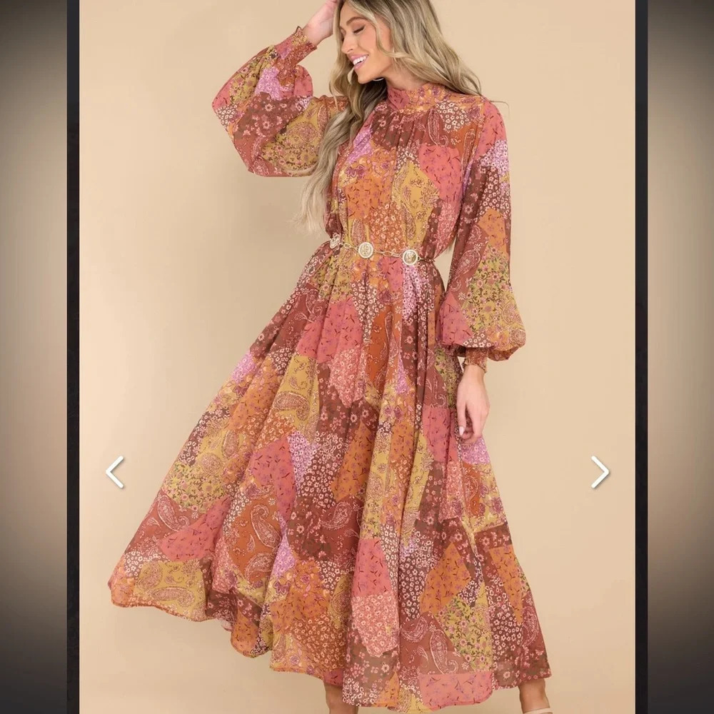 Thankful For You Orange Multi Print Maxi Dress
AURA size medium NWT - Picture 8 of 11